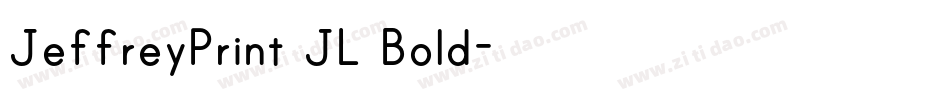 JeffreyPrint JL Bold字体转换